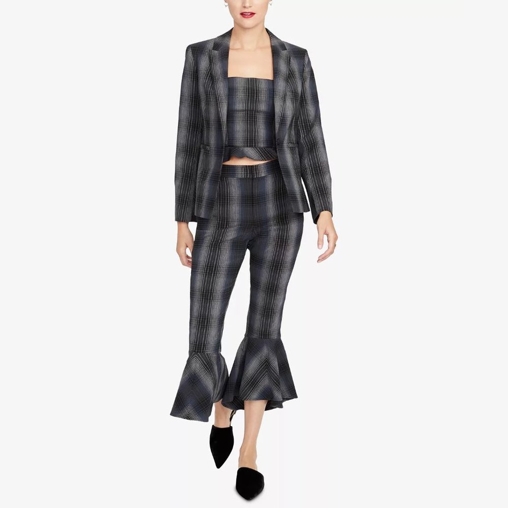NWT RACHEL Rachel Roy Plaid Blazer